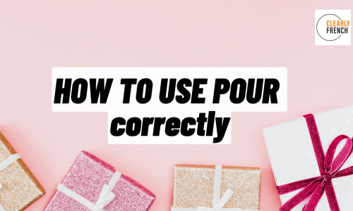 How to use POUR correctly (1)