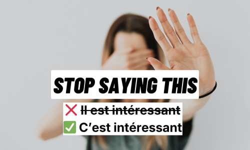 Stop saying IL EST